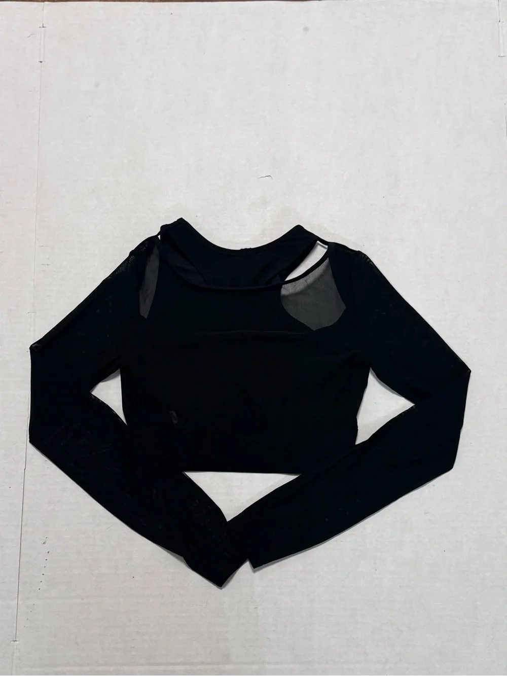 Alo Pivot Layered Look Crop Top Black